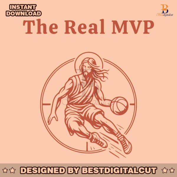 the-real-mvp-funny-jesus-playing-basketball-svg