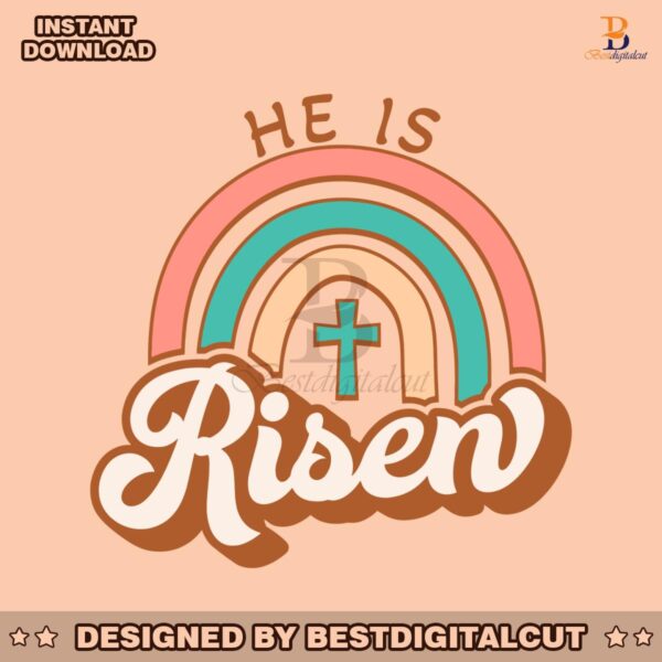 he-is-risen-rainbow-eastes-svg