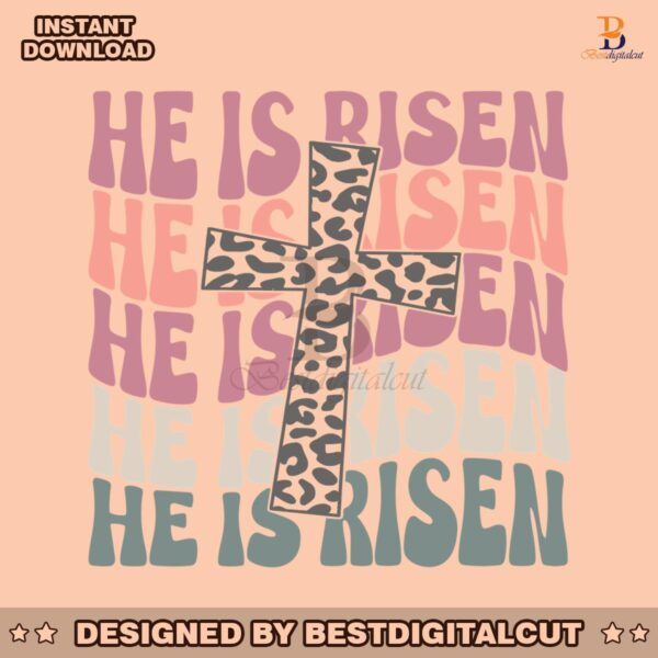 retro-he-is-risen-easter-cross-svg