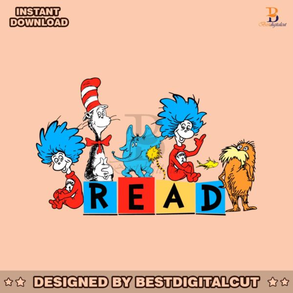 dr-seuss-friends-read-svg