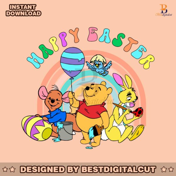 pooh-friends-happy-easter-day-svg