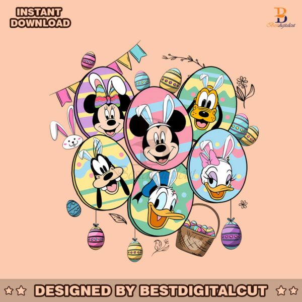 mickey-friends-with-bunny-ears-easter-eggs-png