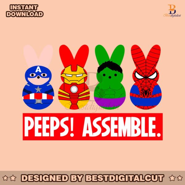 peeps-assemble-easter-day-superhero-svg