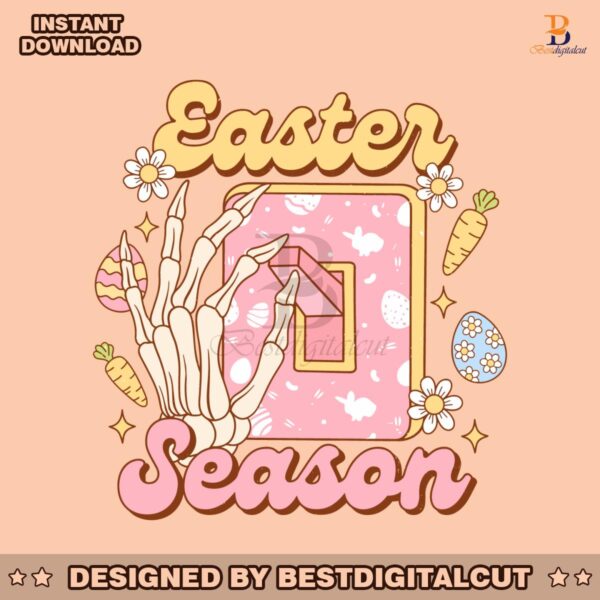 retro-easter-season-skeleton-hand-svg