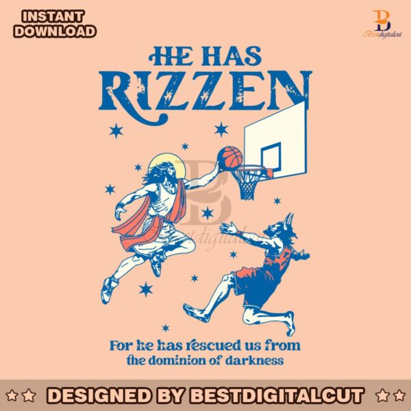 he-has-rizzen-retro-christian-religious-meme-svg