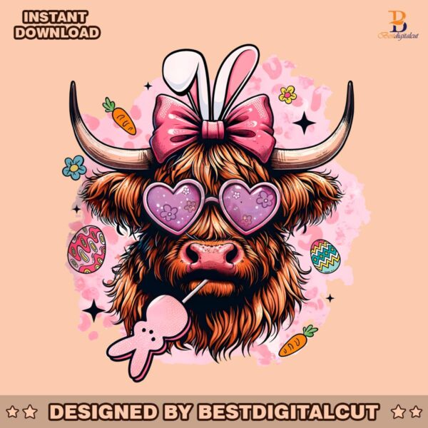 retro-heifer-easter-highland-cow-png