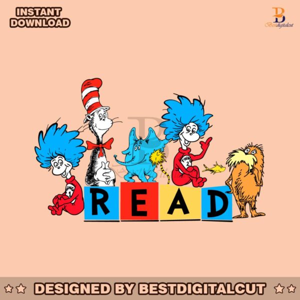 retro-read-dr-seuss-characters-svg