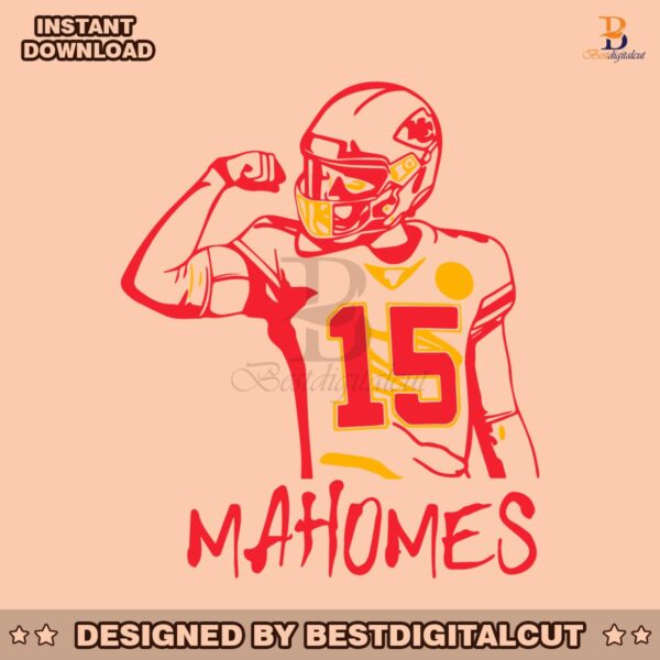 mahomes-15-red-kingdom-football-svg