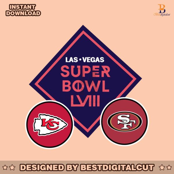 kansas-city-chiefs-vs-san-francisco-49ers-super-bowl-lviii-svg