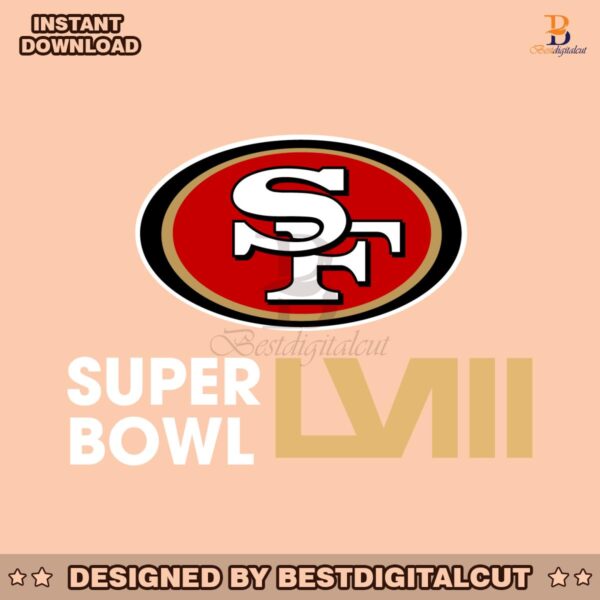 nfl-san-francisco-49ers-super-bowl-lviii-svg