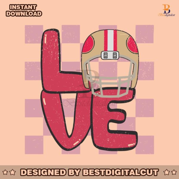 vintage-love-49ers-football-helmet-svg