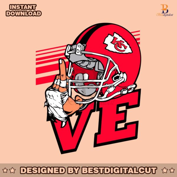 love-kansas-city-chiefs-helmet-svg