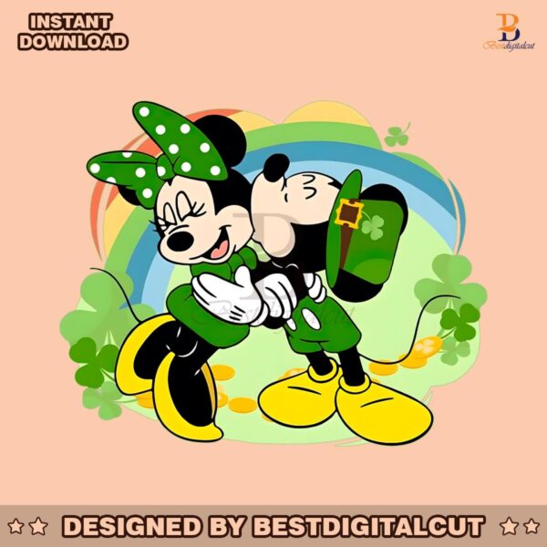 mickey-minnie-irish-four-leaf-clover-patricks-day-png