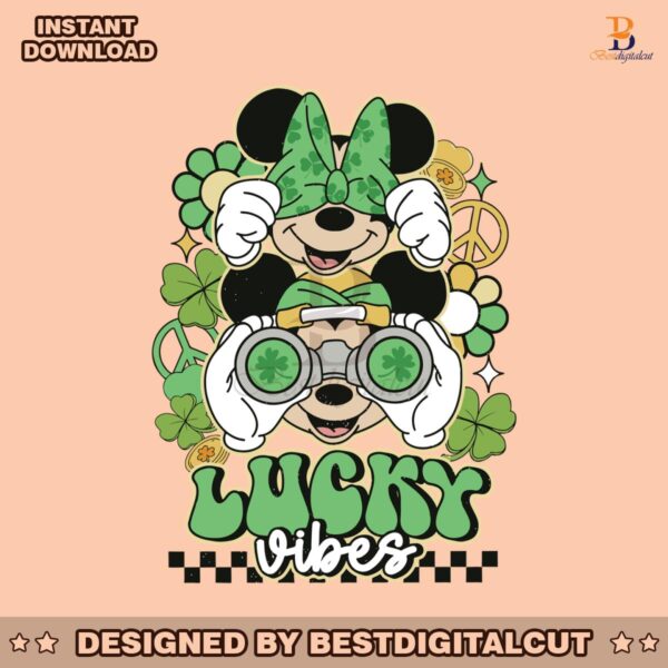 mickey-minnie-patrick-day-lucky-vibes-svg