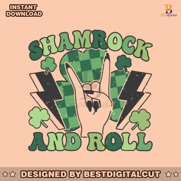 shamrock-and-roll-skeleton-hand-svg