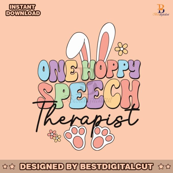 one-hoppy-speech-therapist-easter-svg