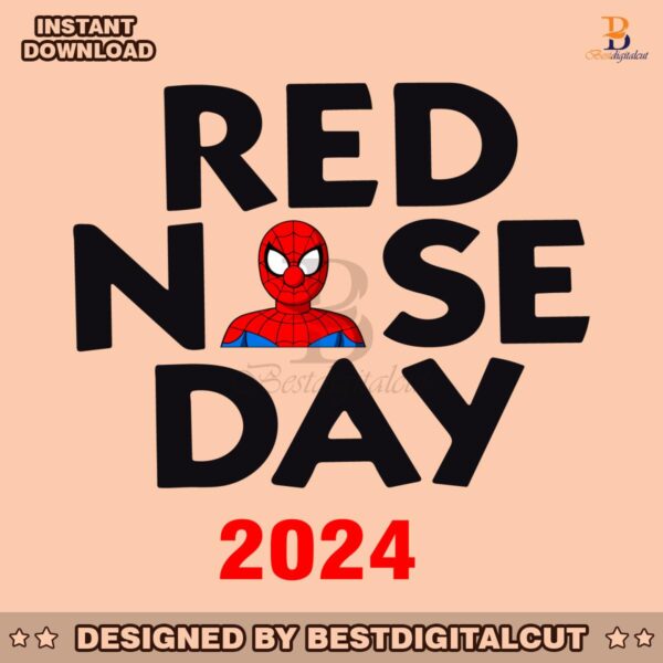 spiderman-red-nose-day-2024-fundraising-campaign-svg