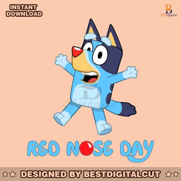 red-nose-day-cute-bluey-fundraising-png