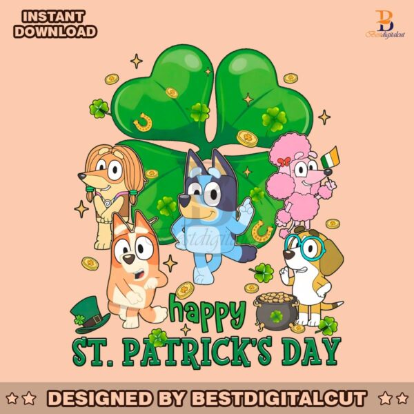 bluey-family-happy-st-patricks-day-png