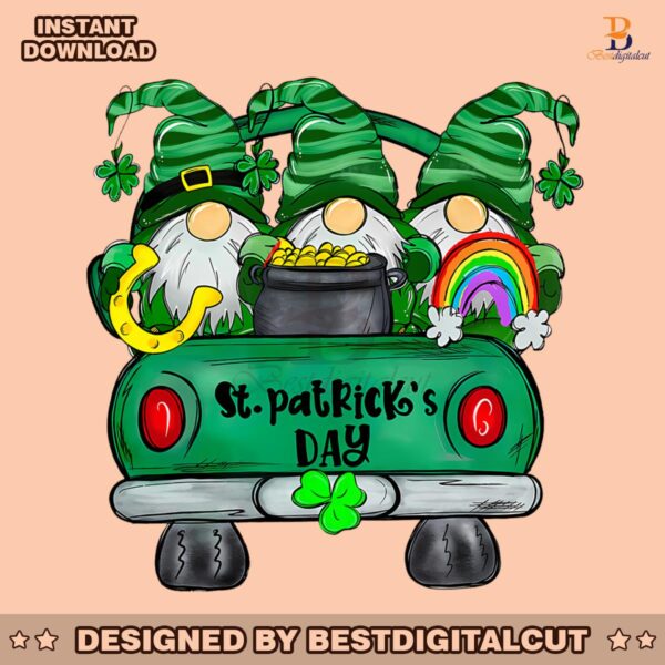 st-patricks-day-gnomes-truck-png