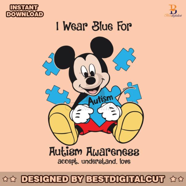 mickey-i-wear-blue-for-autism-awareness-svg