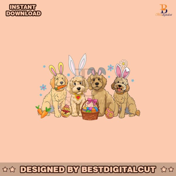 retro-dogs-easter-day-bunnies-svg