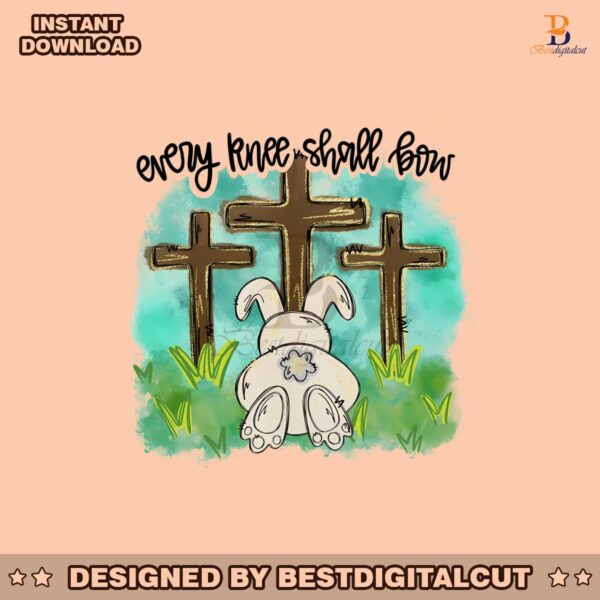 every-knee-shall-bow-bunny-easter-png