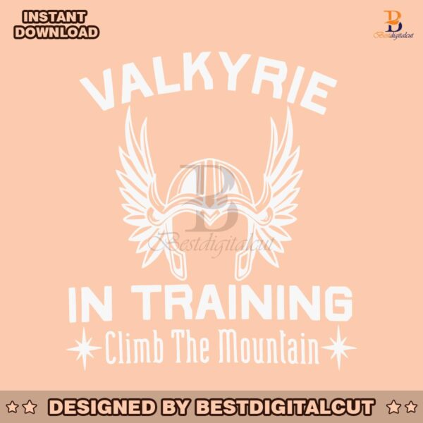 valkyrie-in-training-climb-the-moutain-svg