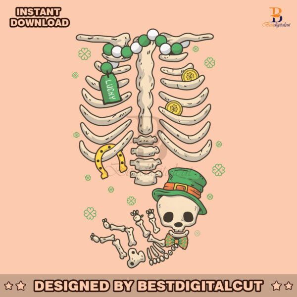birth-announcement-st-patricks-day-skeleton-png