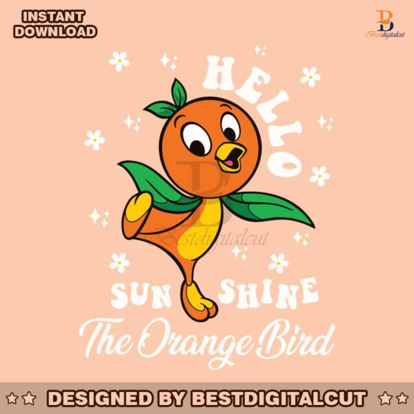 hello-sunshine-the-orange-bird-svg