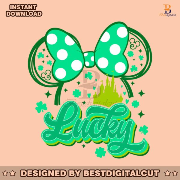 shamrock-lucky-minnie-head-disney-castle-svg