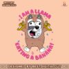 bluey-trixie-heeler-i-am-a-llama-eating-a-banana-svg