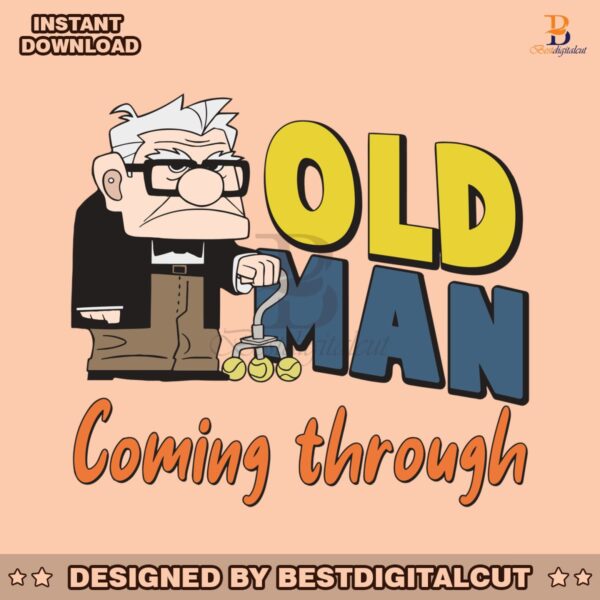 disney-carl-fredricksen-old-man-coming-through-svg