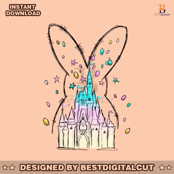 retro-disney-castle-bunny-easter-png