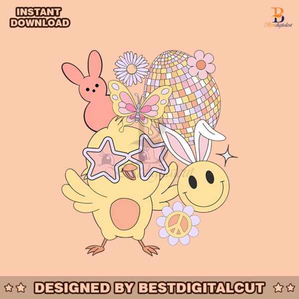 retro-easter-chick-disco-ball-bunny-png