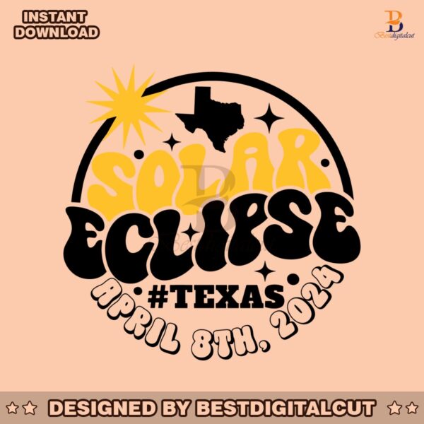 retro-solar-eclipse-texas-april-2024-svg