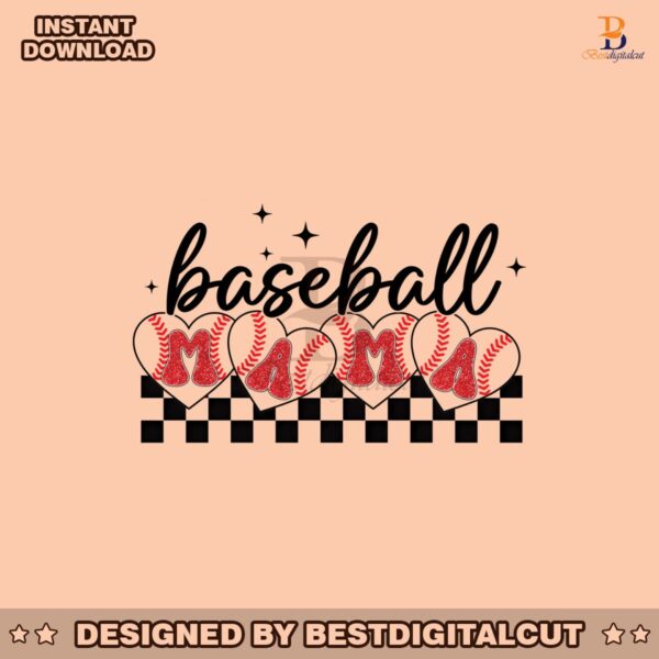 checkered-baseball-mama-png