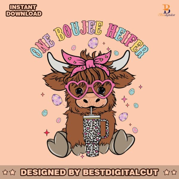 cute-easter-highland-cow-one-boujee-heifer-svg