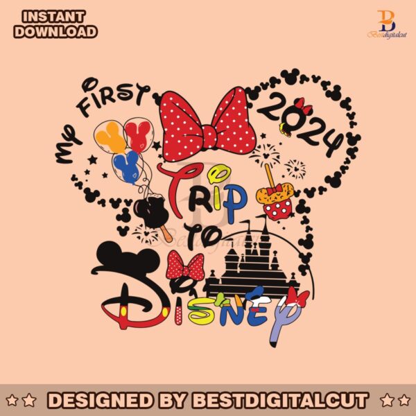 my-first-trip-to-disney-2024-minnie-head-svg