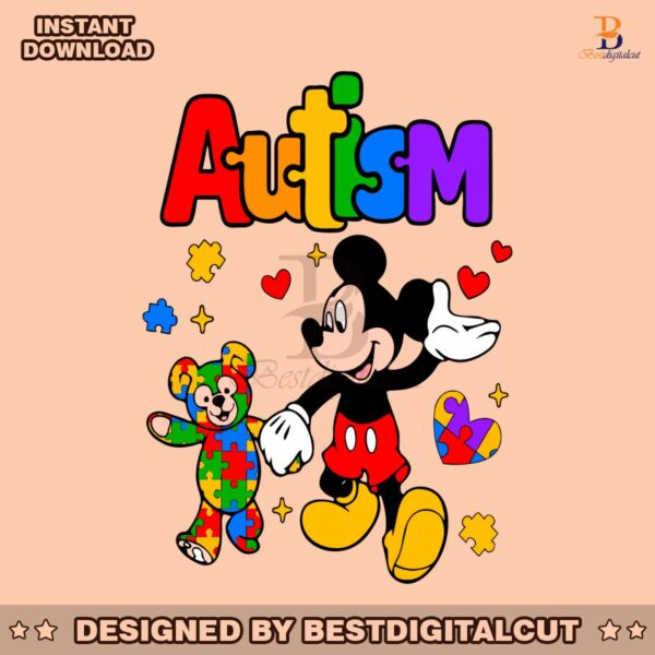 autism-mickey-and-bear-friend-svg