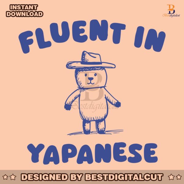 fluent-in-yapanese-bear-meme-svg