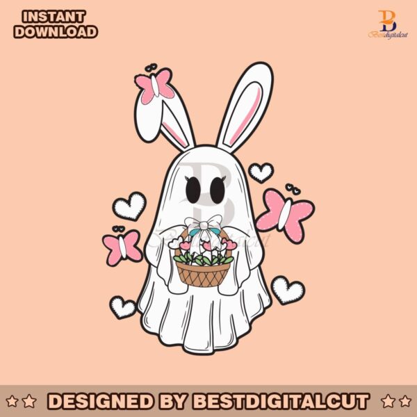 retro-easter-ghost-rabbit-svg