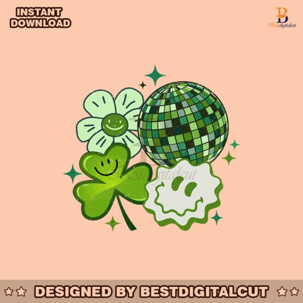 smiley-shamrock-disco-ball-patricks-day-png