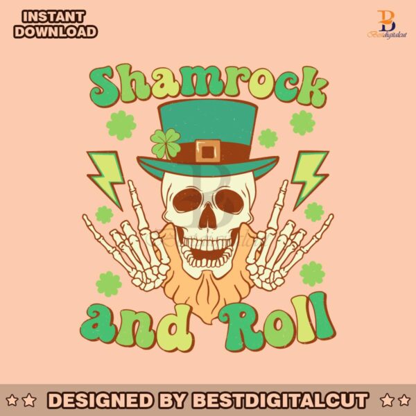 shamrock-and-roll-skull-st-patricks-day-svg