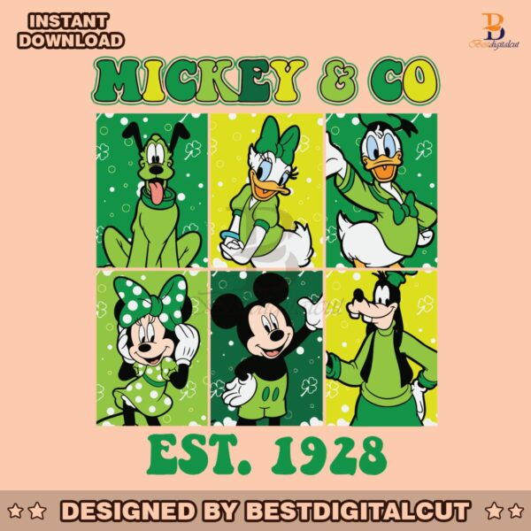 retro-mickey-and-co-est-1928-patricks-day-svg