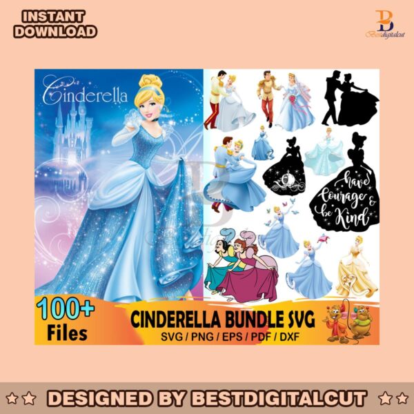 100-files-disney-cinderella-bundle-svg