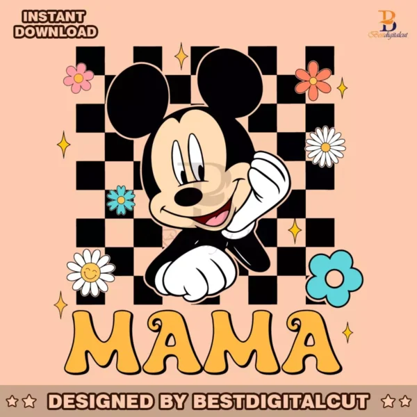 checkered-mama-mickey-mouse-mothers-day-svg