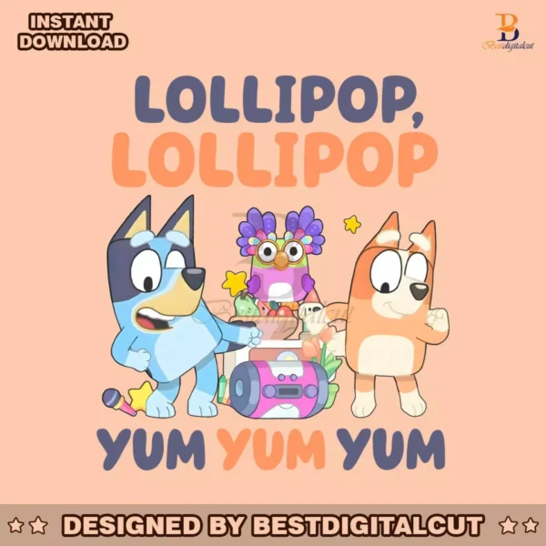 bluey-chattermax-lollipop-yum-yum-yum-png