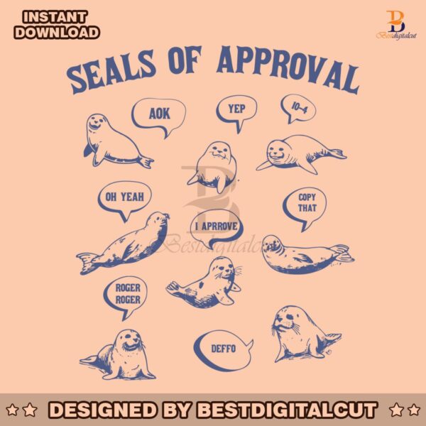 retro-seals-of-approval-funny-animal-svg