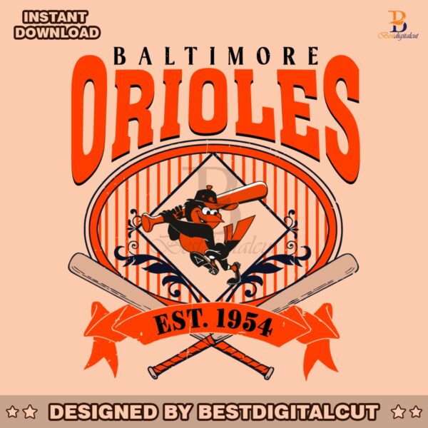 vintage-baltimore-orioles-est-1954-svg